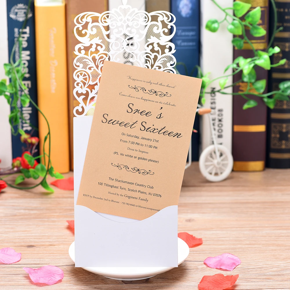 Свадебные приглашения кружева шаблон свадебные карты Лазерная резка бумажные открытки анонс поздравительные открытки для свадьбы День Рождения Вечеринка