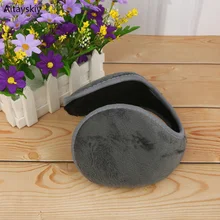 Женские Наушники унисекс, простые Универсальные женские наушники, корейский стиль, для отдыха, Ретро стиль, трендовые, зимние, теплые, плотные, элегантные