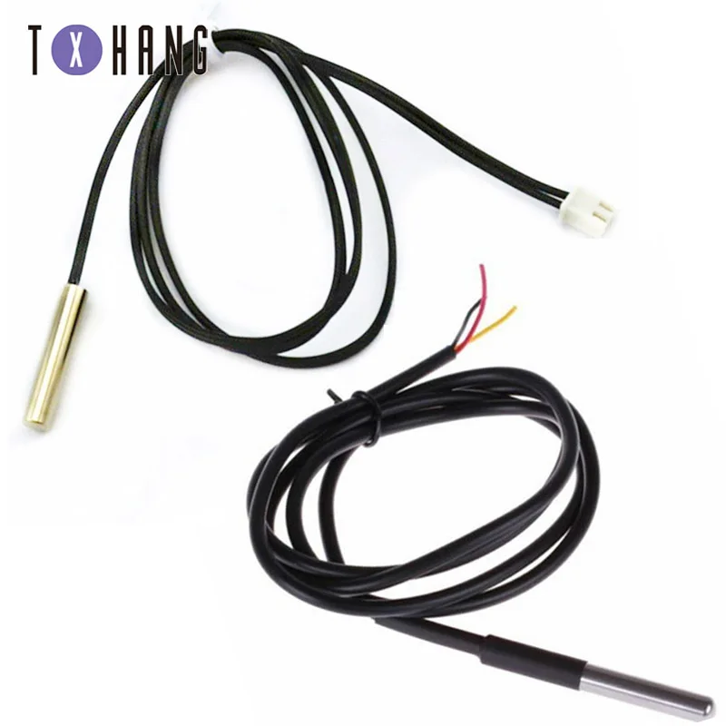 

DS18b20 Stainless Steel Package Waterproof 1M/2M DS18b20 Temperature Probe Temperature Sensor 18b20 For Arduino Diy Kit