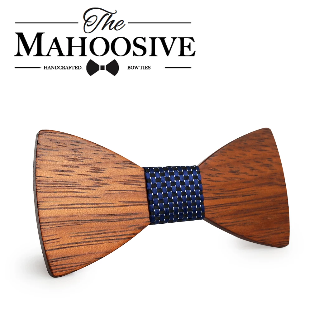 Mahoosyve Gravata плед деревянный галстук-бабочка мужской галстук Свадебный Бабочка Дизайн Галстук для свадьбы жениха