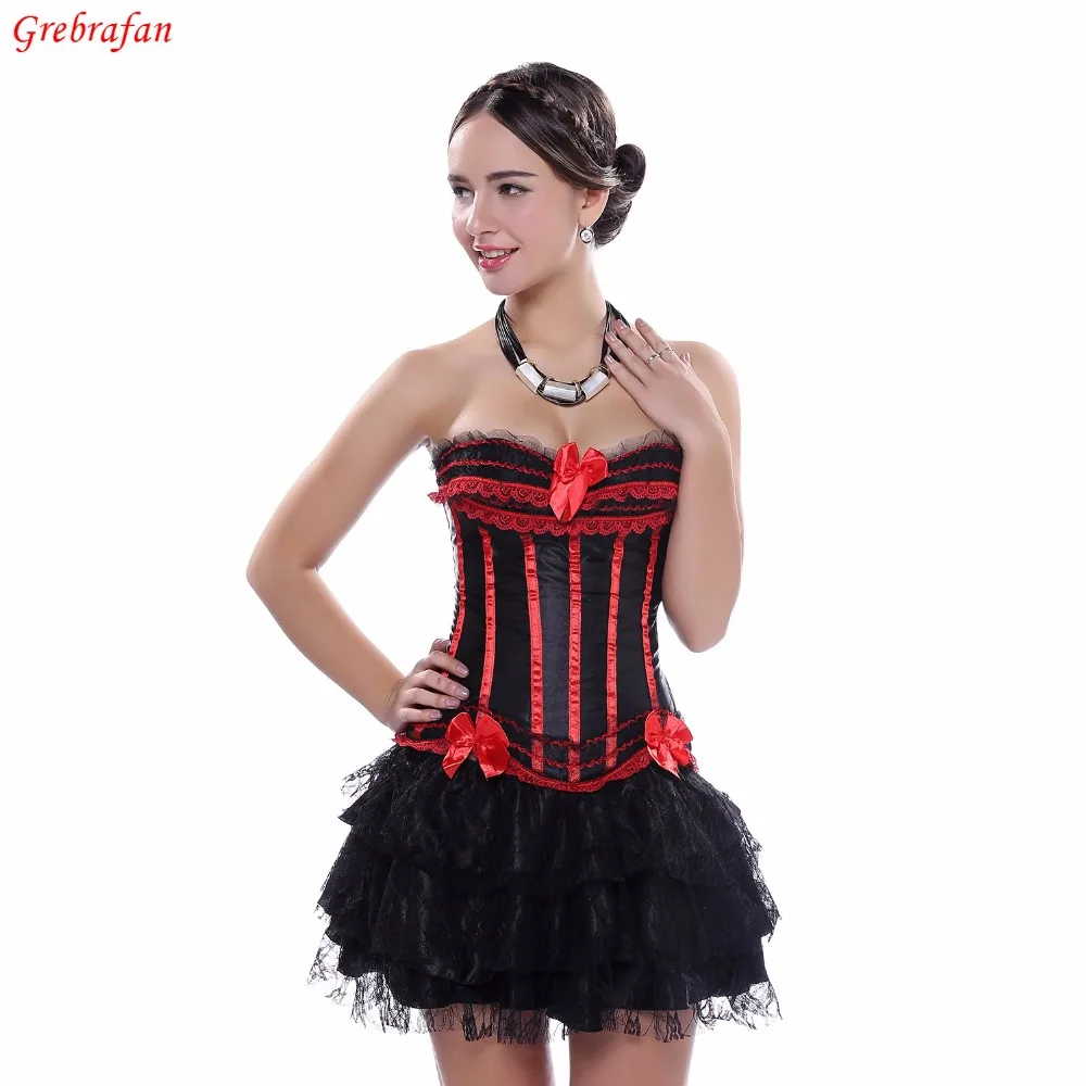 Ladies Evening Clubbing Stripe Corset Ruffle Trim Hen Padded Cup