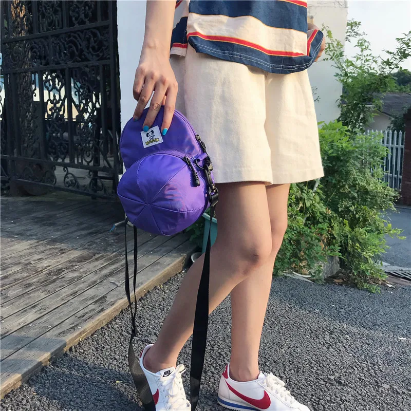 Menghuo New Hot Model Hat Shape Women Nylon Crossbody Bag Cute Handbags Shoulder Bags Creative Lady Messenger Cross body BagsIMG_2415
