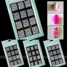 New Arrival 2 Way Stamping Tool Nail Art Template Stickers Stamp Stencil Guide Multiple Function Tips