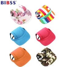 Dog-Sunscreen-Accessories Cap Hat Baseball-Cap Canvas Pet-Dog Small Summer Outdoor