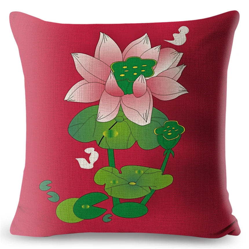 اللوتس المائية الرئيسية مكتب وسادة غطاء ملون الأزهار عادي أريكة رمي الوسائد الزخرفية وسادة حالات 45*45 سنتيمتر peiyuan اللوتس المائية الرئيسية مكتب وسادة غطاء ملون الأزهار عادي أريكة رمي الوسائد الزخرفية وسادة حالات 45*45 سنتيمتر peiyuan