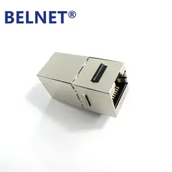 Belnet 2 шт. cat6 ftp щит RJ45 проходной разъем 8P8C женский сетевой кабель Ethernet адаптер Extender муфты