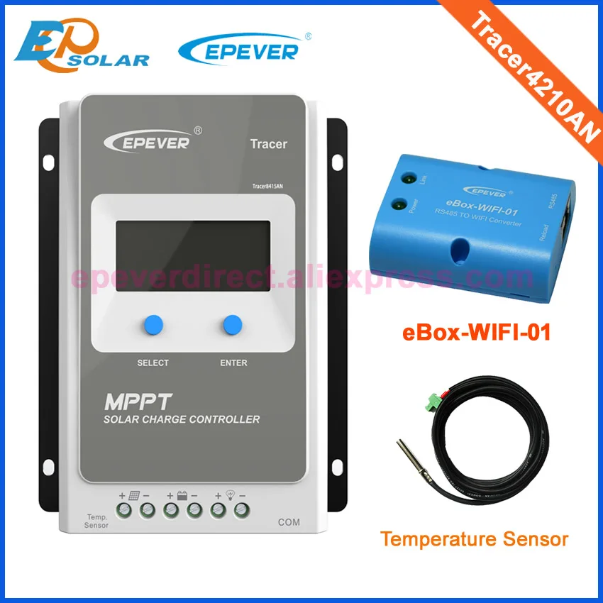 Трассировщик EPEVER 4210AN + Wi Fi мобильный телефон приложение EPsloar 40A MPPT контроллер