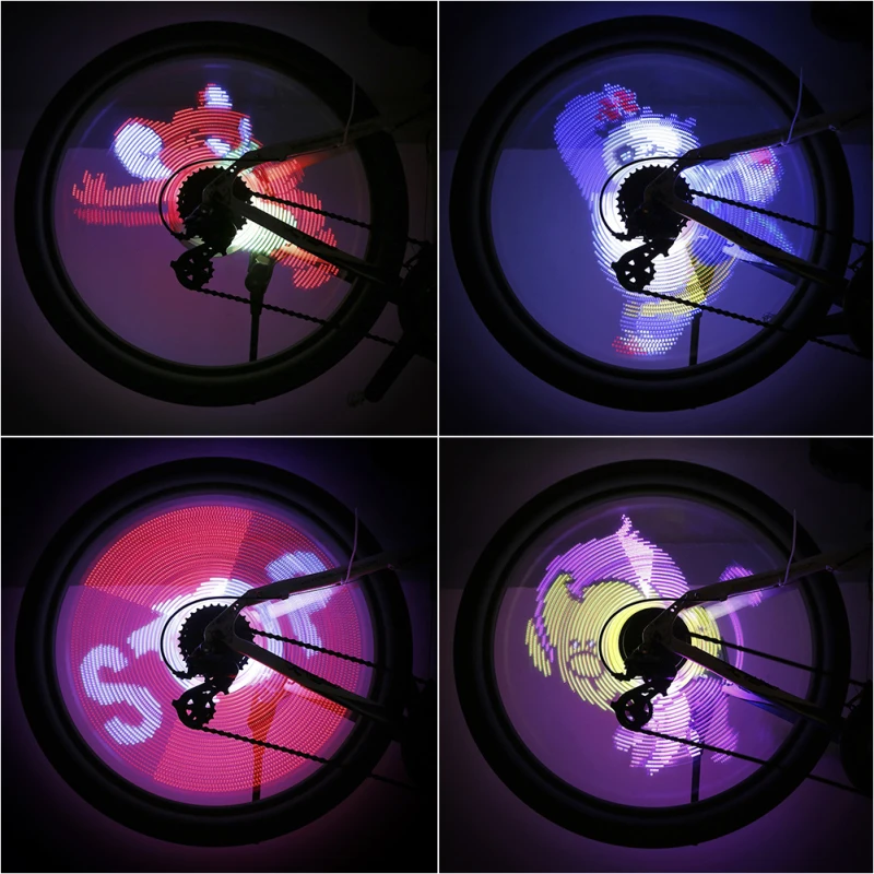 Cheap 64 LED Rechargeable DIY Wheel Light Spoke Light Auto Speed Change Programmable DIY Light Bicycle Accessories Waterproof 3 Cheap 64 LED Rechargeable DIY Wheel Light Spoke Light Auto Speed Change Programmable DIY Light Bicycle Accessories Waterproof 3
