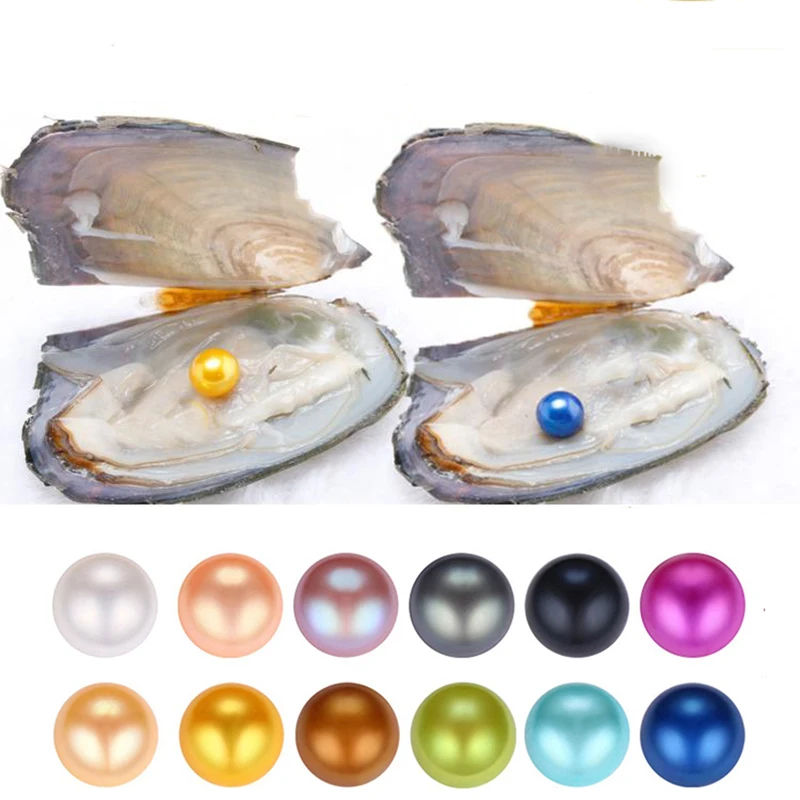 2018 DIY Freshwater 6 7mm Pearls In Oysters 25 Colors Pearls Oyster