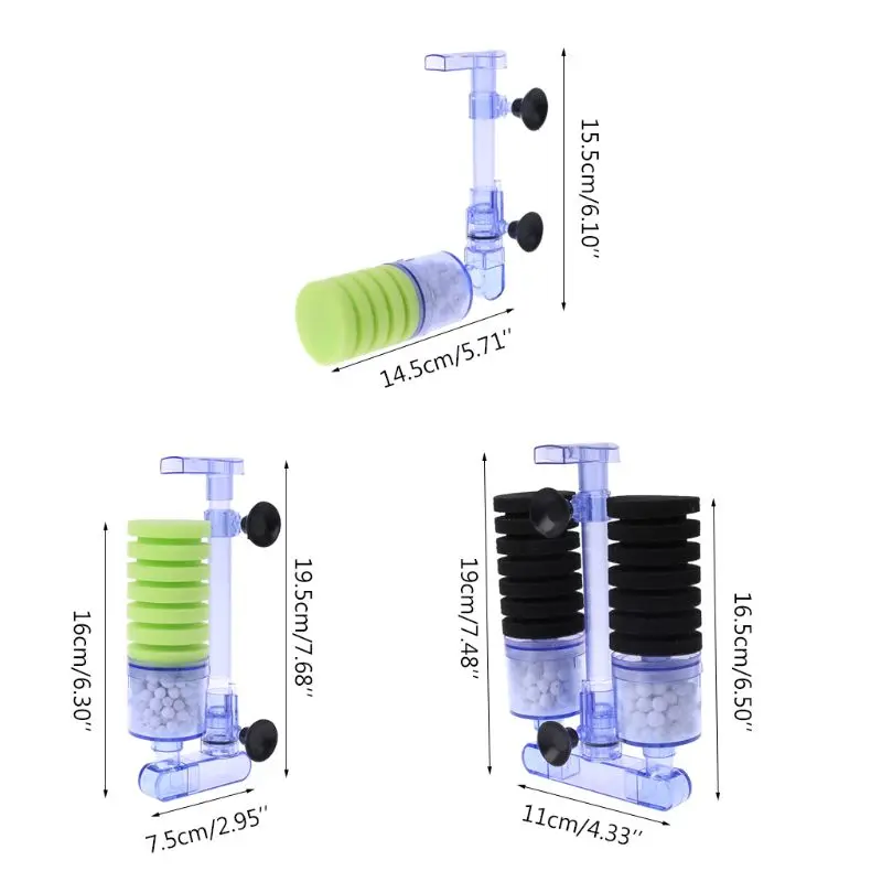 Аквариум био воздушный насос с фильтром управляемый губкой фильтрующий кислородный насос для аквариума фильтр питания