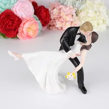 Замок для свадьбы свадебный торт Топпер смолы невесты и жениха пара фигурка украшения ремесло подарок украшения