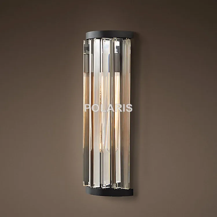 Tomada de Fábrica Luxo do Vintage Iluminação para Casa Arte Decoração Lustre Cristal Arandela Lâmpada Luz Hotel Cama Quarto k9 3 chandelier wall sconce