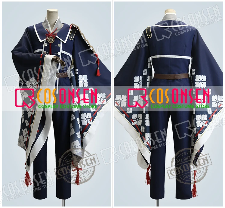 Touken Ranbu Hakusan Yoshimitsu Косплей Костюм ONSEN полный комплект Горячая Новинка|Игровые