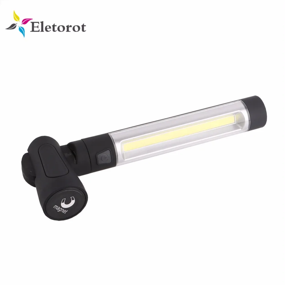 

Eletorot Portable LED Magnetic Car Inspection work Light COB Camping Lamp Multifunction Flashlight Outdoor Camping Lantern Torch