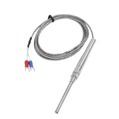 

K Type 8mm Screw Dia Temperature Grounded Thermocouple Probe Sensors 2 Meters
