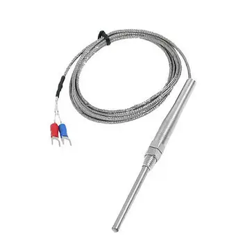

K Type 8mm Screw Dia Temperature Grounded Thermocouple Probe Sensors 2 Meters