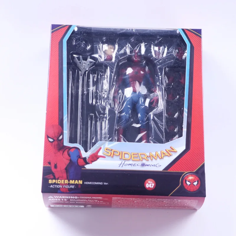 Online ALEN Spider man de regreso a cambiado de rostro Maf047 película, figuras de acción figuras de una pieza figura de acción de Pvc figuras