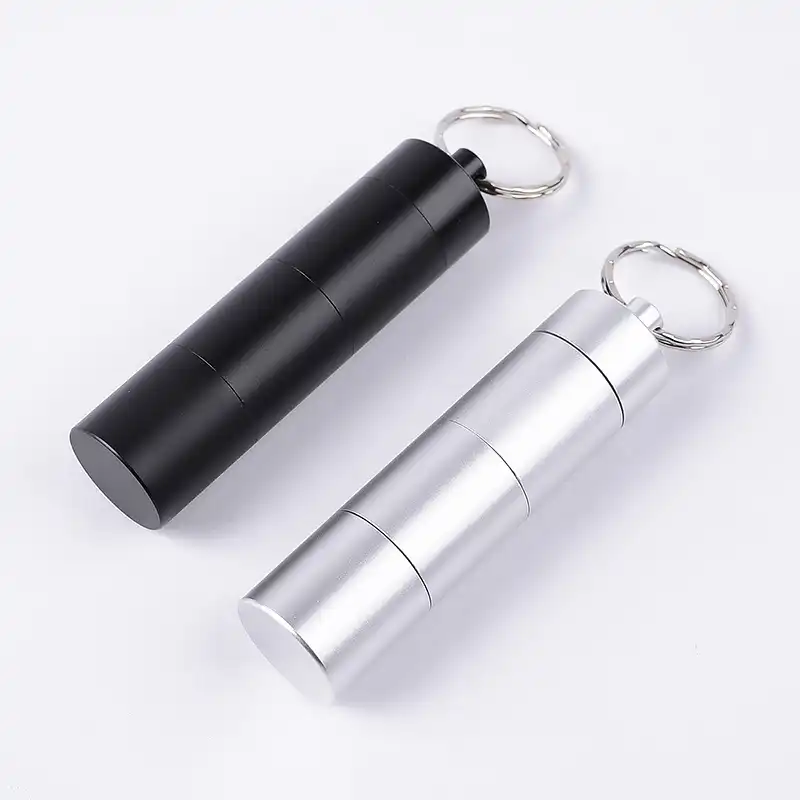 Edcgear Outdoor Waterproof Aluminum Case Bottle Keychain Container Aluminum Case Bottle Keychain Container