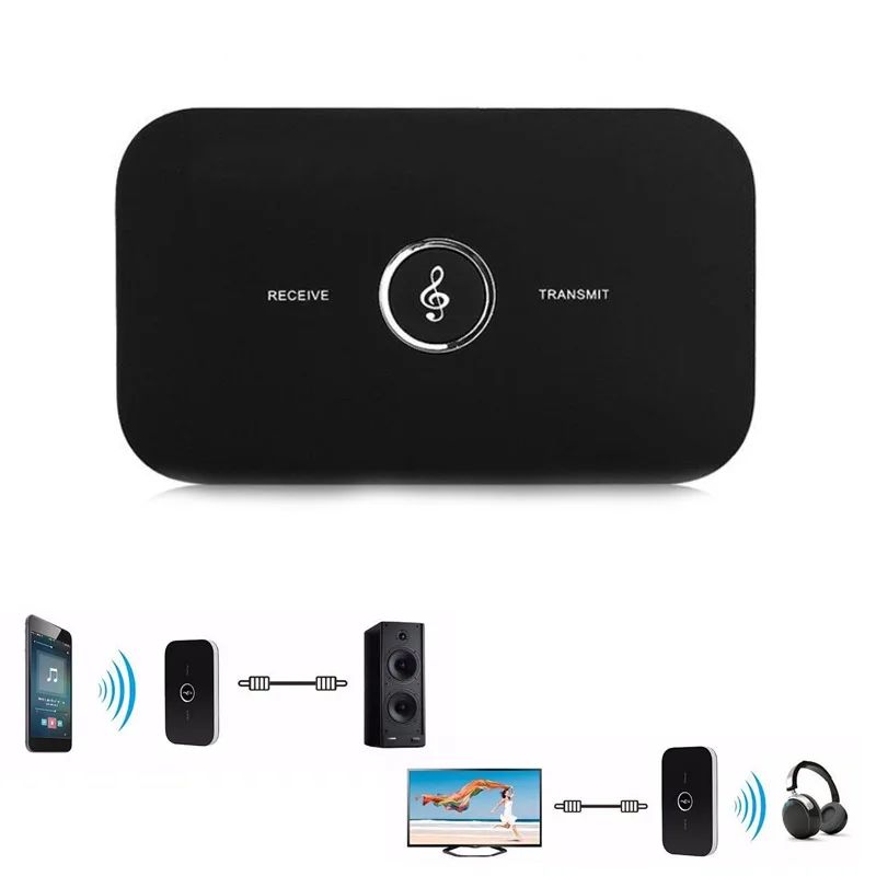 New Portable Bluetooth 4 1 Transmitter Receiver 2 in 1 Wireless 3 5mm Audio Adapter for Home Car Sound Headphones TV PC GDeals