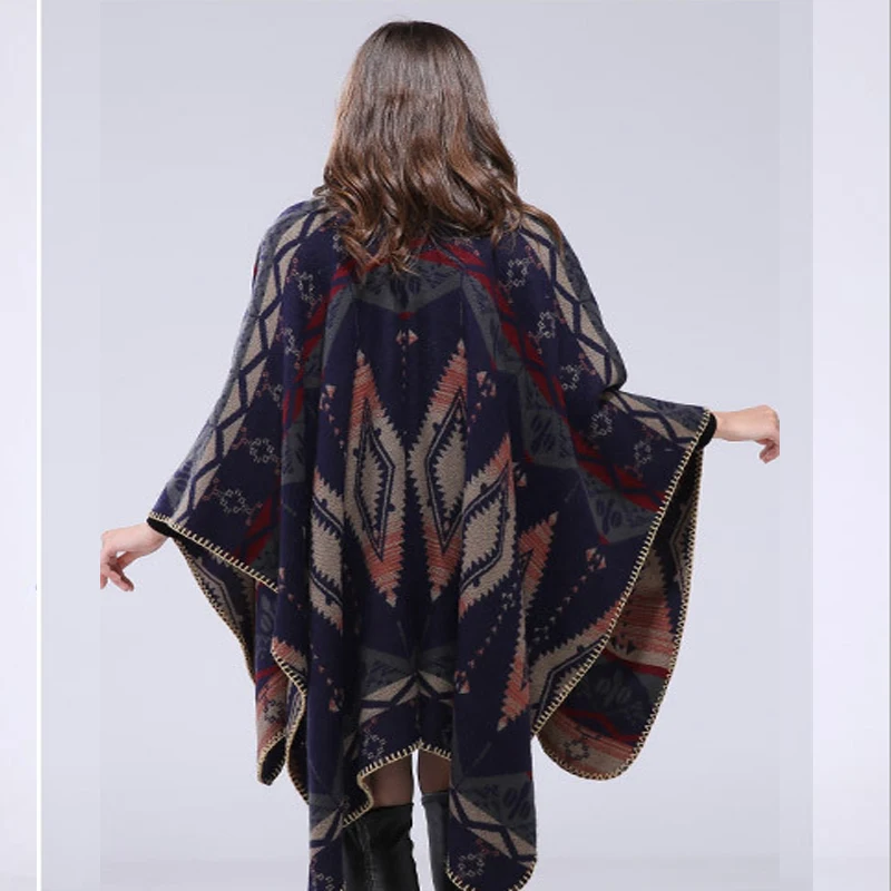 Aztec Womens Winter Cashmere Reversible 