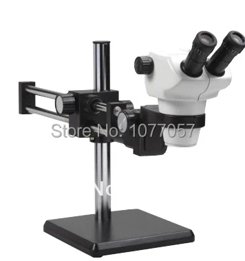 Flex-Arm stand 6.3:1 Zoom Stereo Microscope C-Mount 