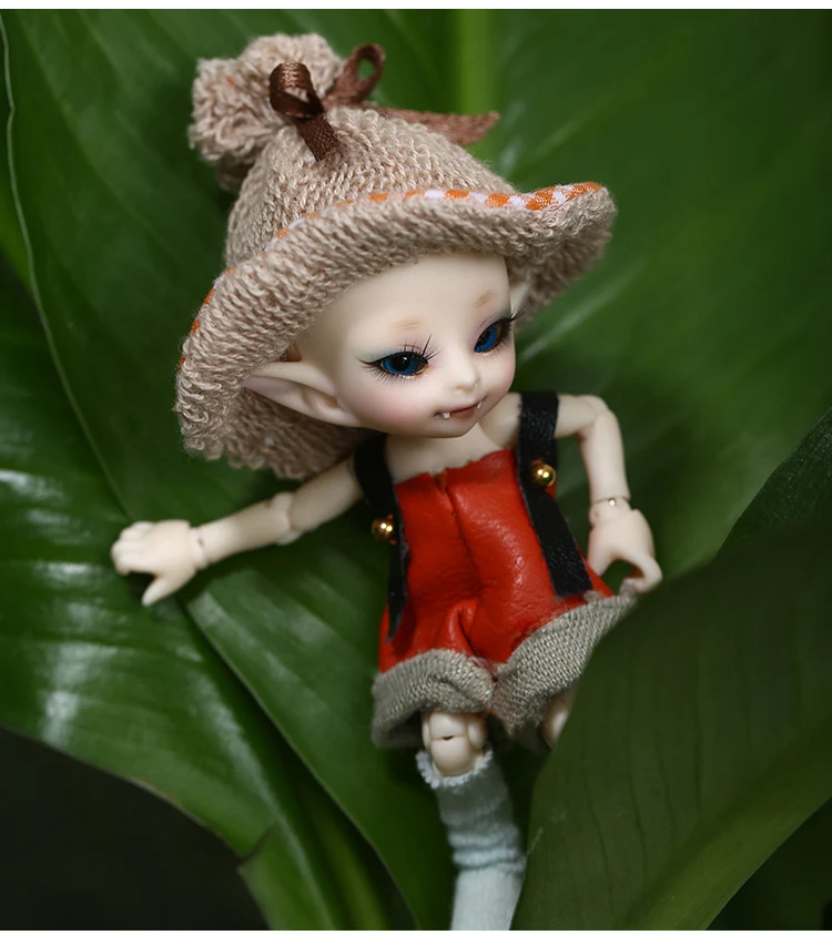 Fairyland Realpuki AkiA 1/13 BJD кукла розовая улыбка эльфы игрушки для детей подарок для мальчиков девочек день рождения