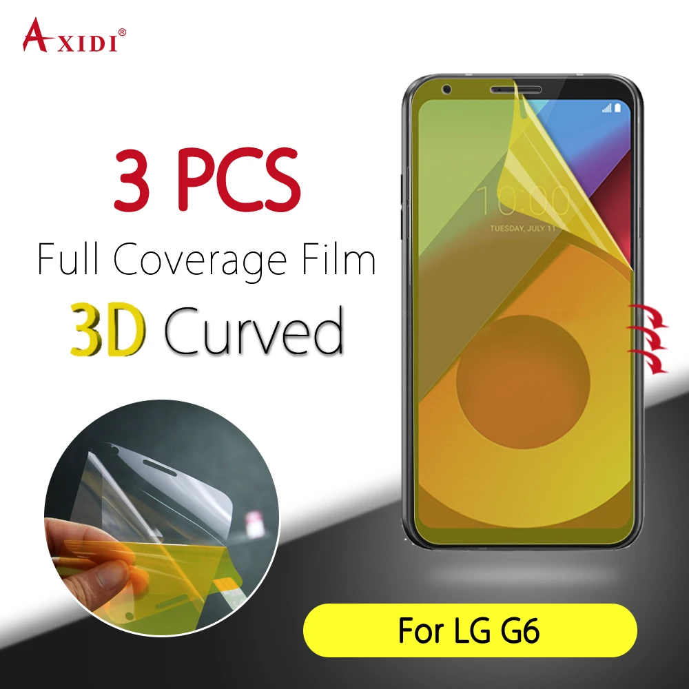 Nanoedge Full Cover Screen Protector for LG G6 Gold Protective Layer