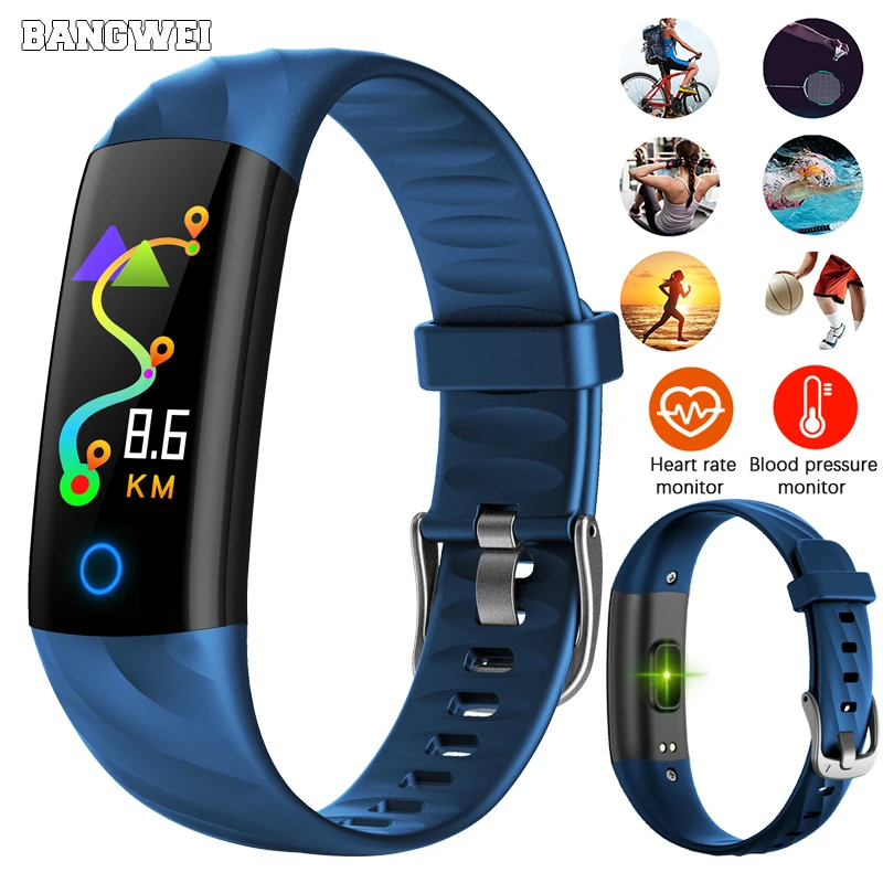 

BANGWEI Smart Watch Men IP68 Depth Waterproof Sport Watch Smart Fitness Tracker Blood Pressure Heart Rate Monitor Swimming watch