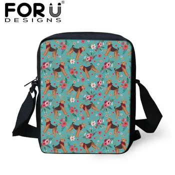 

FORUDESIGNS Beagle Dogs Flower Printing Mini Fashion Beach Travel Messenger Bags Shoulder Bag for Men Women Casual Crossbody Bag