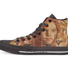 ; парусиновая обувь с высоким берцем; повседневные кроссовки унисекс на плоской подошве; Прямая