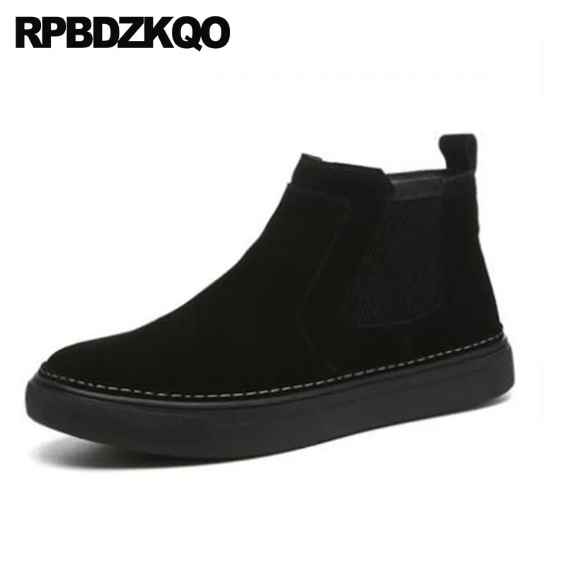 mens slip on leather trainers