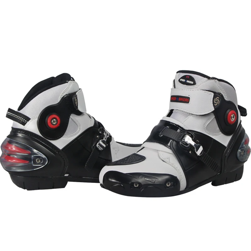 NEW Motorcycle Racing short boots foot protective anker shoes motobotinki Racing boot moto shoes Motorcycle boots