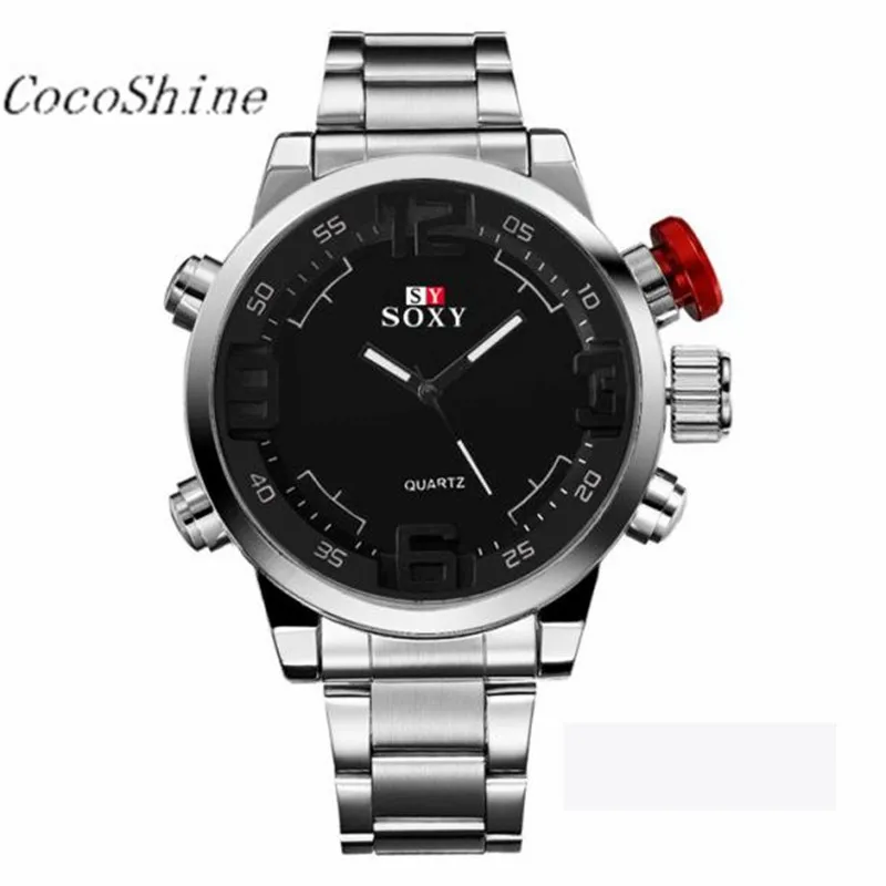 CocoShine A908 Mens Luxury Army Sport Wrist Watch Waterproof Analog Quartz Watches wholesale Free shipping