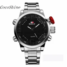 CocoShine A908 Mens De Luxe Armée Sport Montre-Bracelet Étanche Analogique Quartz Montres en gros Livraison gratuite