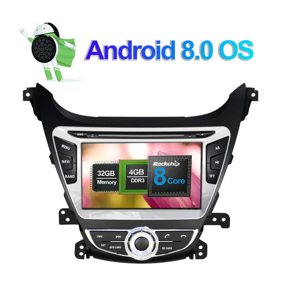 Android 8 0 Восьмиядерный 4 Гб ОЗУ автомобильный ПК DVD мультимедийный плеер для Hyundai