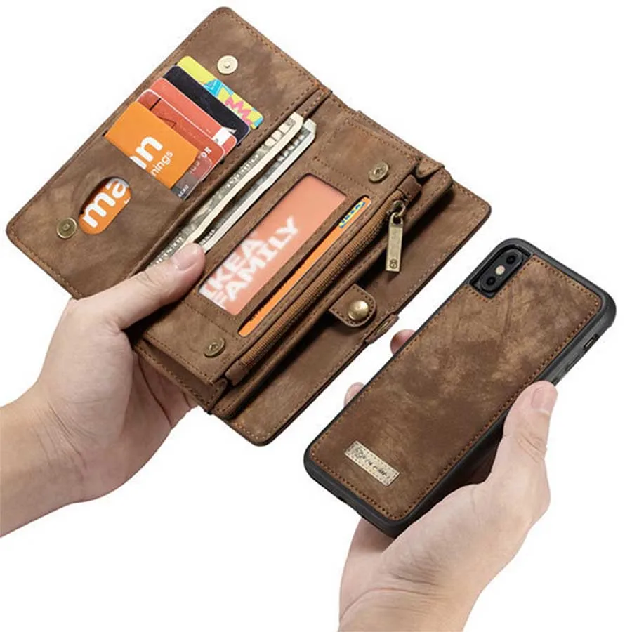 Leather Wallet Case for Samsung Galaxy S10 S10e 2-in-1 Detachable Phone Cover Card Wallet Flip Case for Samsung S10 Plus S10lite (19)