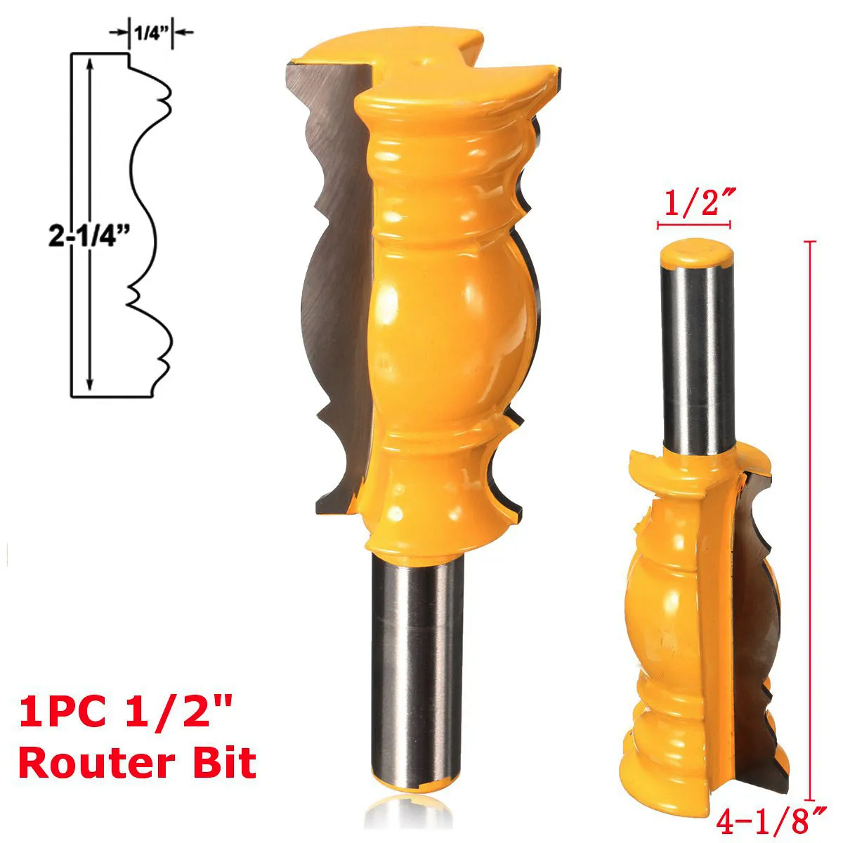 

Brand New 1/2 Inch Shank Router Bit Crown Molding Cutter Woodworking Tool Line knife Woodworking cutter Tenon Cutter