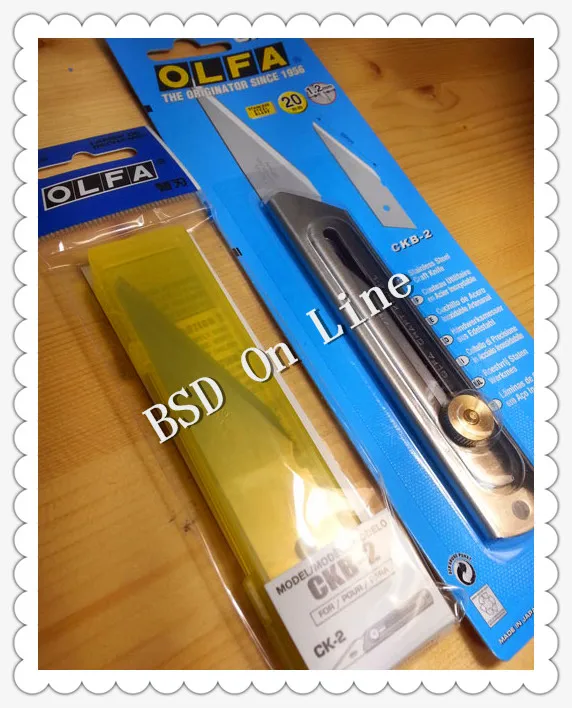 

1PCS OLFA Stainless Steel Blade Craftt knife CK-2 with 2PCS spare blades hobby knife Original made from Japan