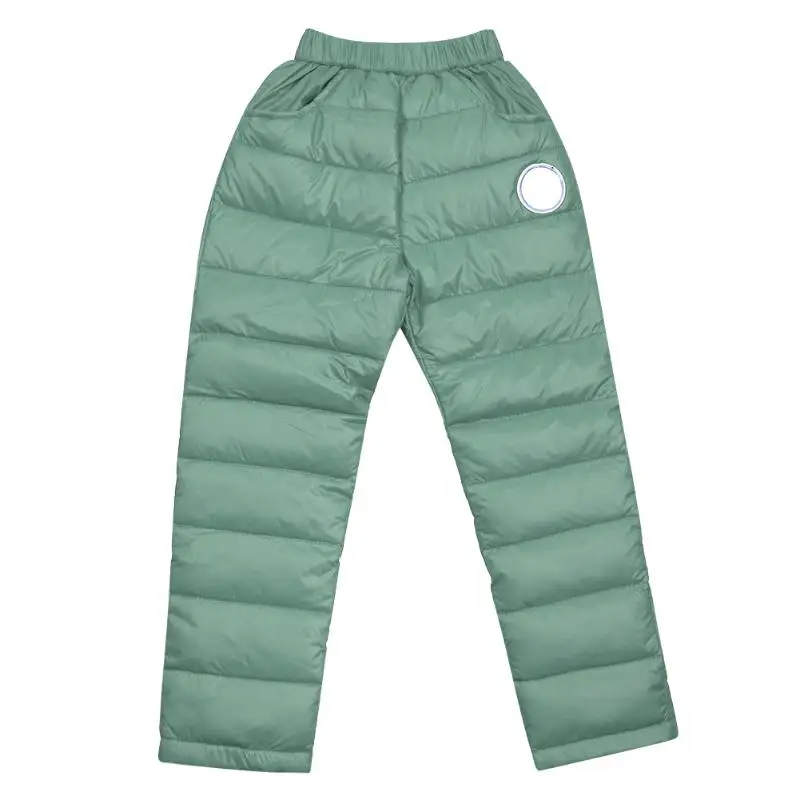 Штаны для мальчиков и девочек; леггинсы; детские штаны для девочек; зимняя детская одежда; Осенняя детская одежда; Одежда для мальчиков - Цвет: Зеленый