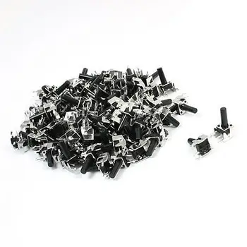 

100 Pcs 6 x 6 x 13mm Right Angle Through Hole Mount Tact Switch SPST