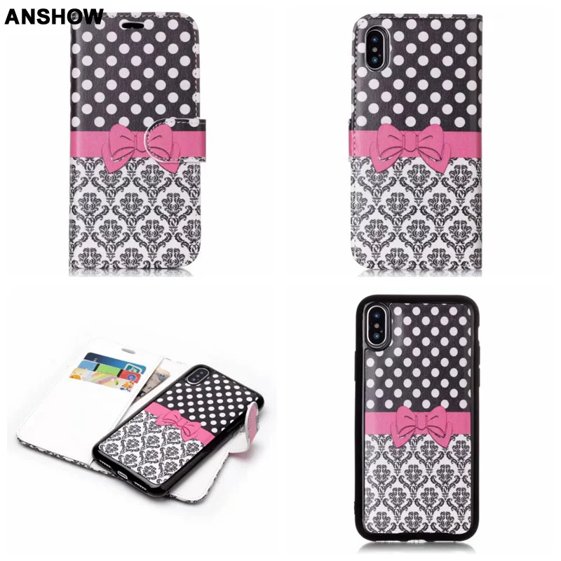 

2 in 1 Magnetic Detachable Removable Wallet Leather For Iphone XR XS MAX X 8 7 Plus 6 6S Galaxy S9 S8 S7 Note 9 8 Case