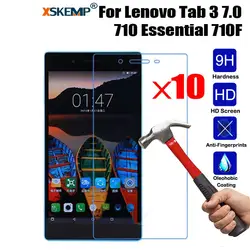 XSKEMP 10 шт./лот 9 H закаленное Стекло Экран Защитная пленка для lenovo Tab 3 7,0 710 Essential 710F ясно Tablet защитный кожух