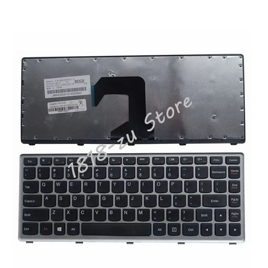 YALUZU новая клавиатура для ноутбука LENOVO S400 S435 S410 M40-70 S405 S305 S300 S400T S415 US silver layout |