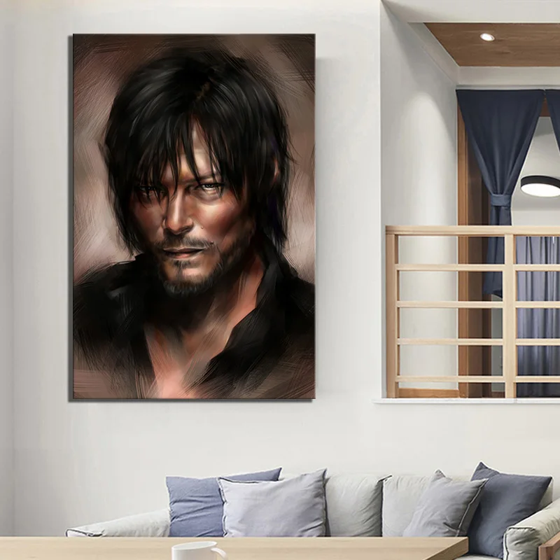 

Modular Canvas Pictures Painting 1 Panel Movie The Walking Dead Daryl Dixon Home Decor Prints Poster Living Room Wall Artwork