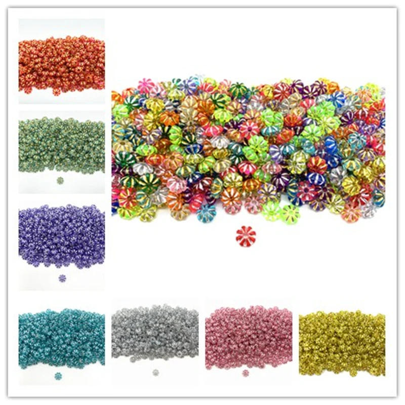 

200pcs/lot 6mm Acrylic Beads Spacer Loose Beads For Jewelry Making Accessories DIY Bracelet Earring Making