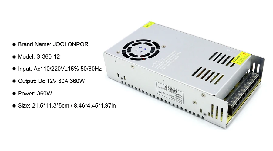 12V 360W power supply