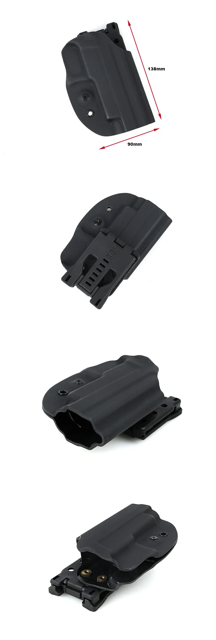 paintball airsoft ar 15 accessories tactial belt platform Marui 226 GBB holster for molle system for hunting shooting (3)