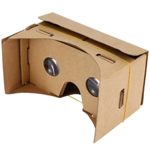 Hot!!! DIY Magnet Google Cardboard Virtual Reality VR Box Mobile Phone 3D Viewing Glasses For 5.0″ Screen VR Devices