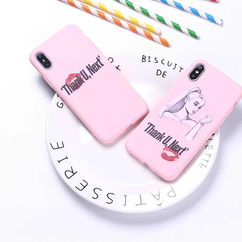 Thank You Next Ariana Grande 7 Rings Soft Silicone Candy Case Coque For iPhone 6 6S 5S SE 8 8Plus X XR XS Max 7 7Plus 8Plus
