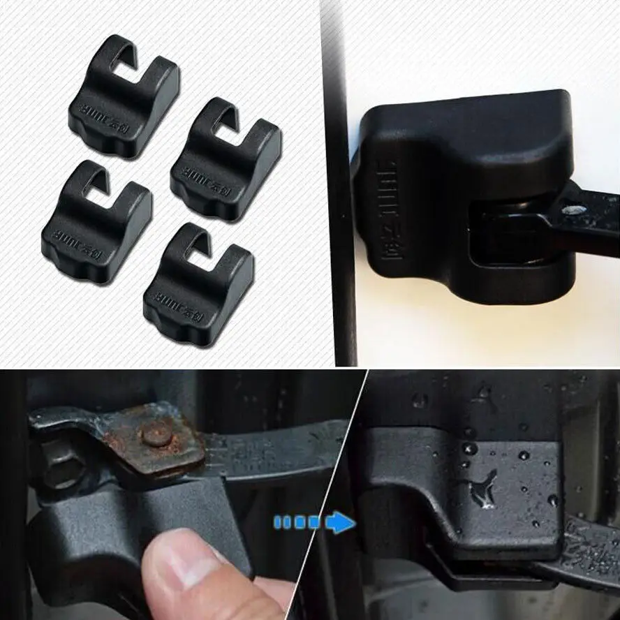 4 Pcs Car Door Stopper Buckle Waterproof Rustproof Door Lock Cover